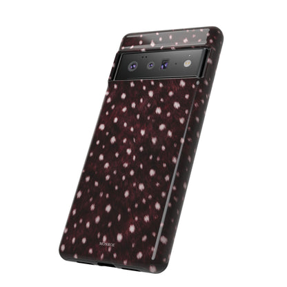 Burgundy Spotted Fur Tough Case