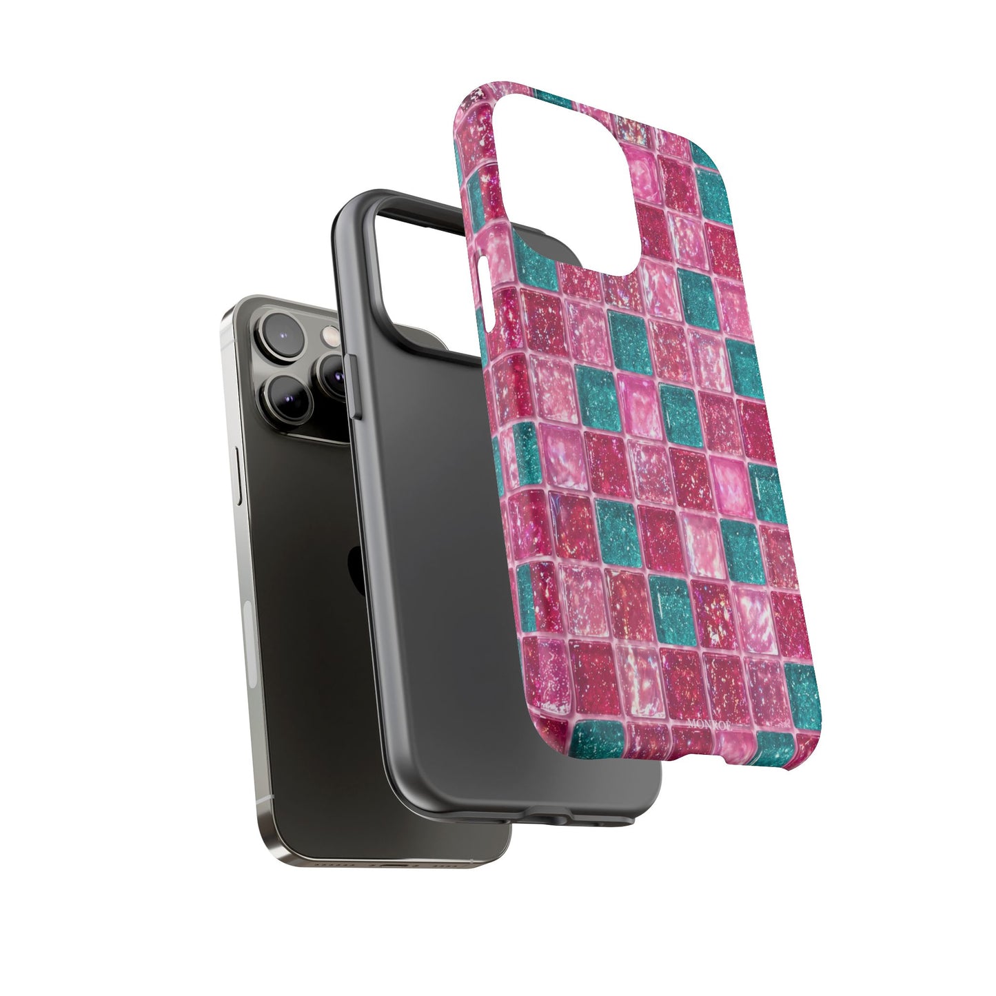 Pink Teal Mosaic Tough Case
