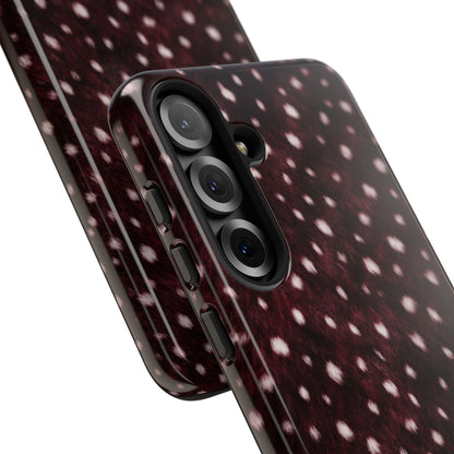 Burgundy Spotted Fur Tough Case