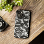 Black and Kiss Design Phone Case