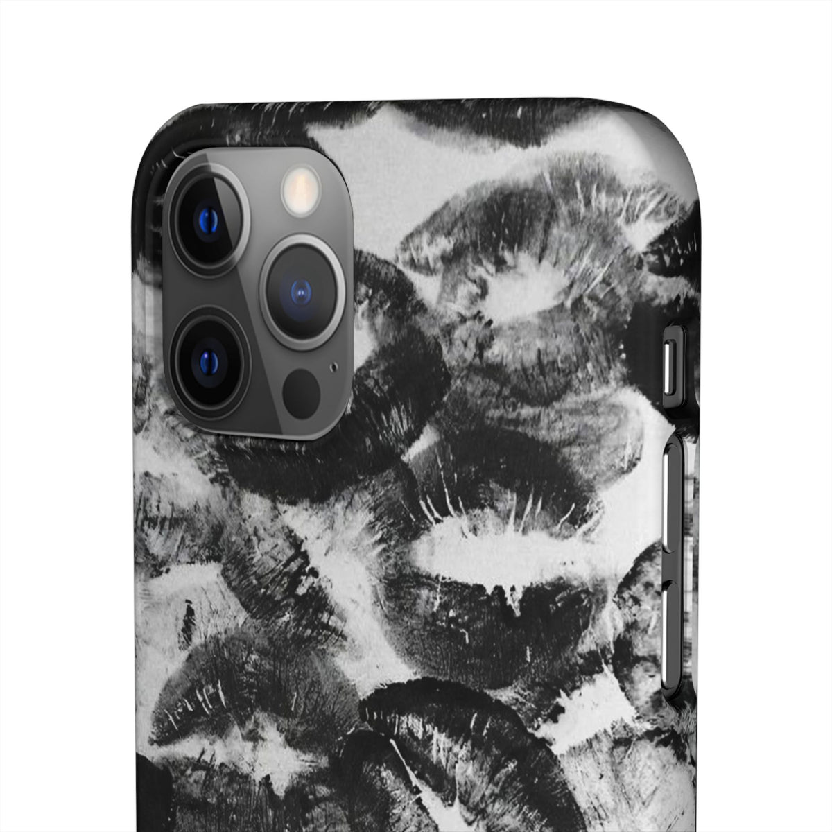 Black & White Kiss Print Case