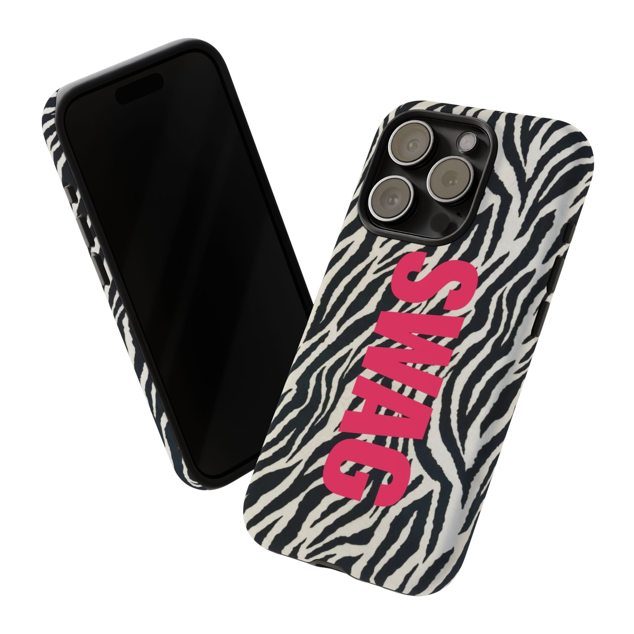'SWAG' Zebra Print Tough Case