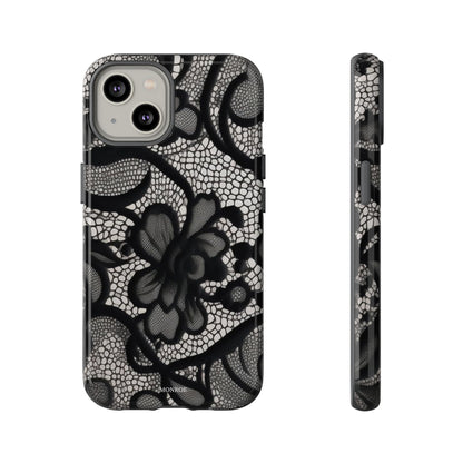 Black Floral Vintage Case