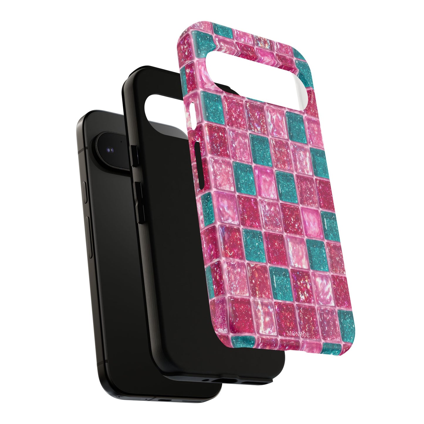 Pink Teal Mosaic Tough Case