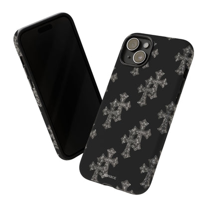 Black Crystal Cross Tough Case