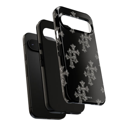 Black Crystal Cross Tough Case