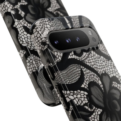 Black Floral Vintage Case