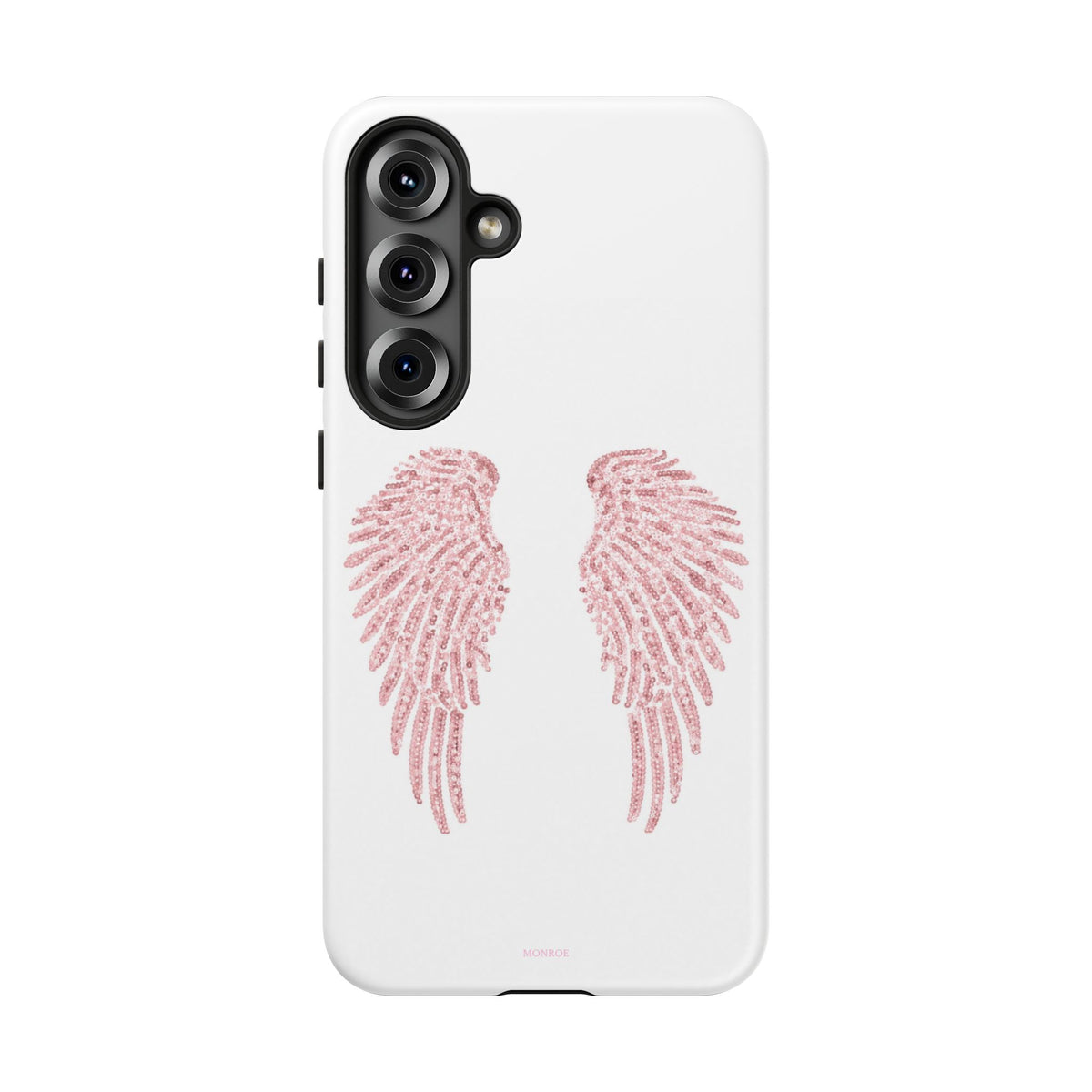 White & Pink Wings Tough Case