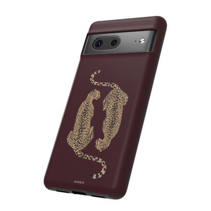 Burgundy Cheetah Tough Case