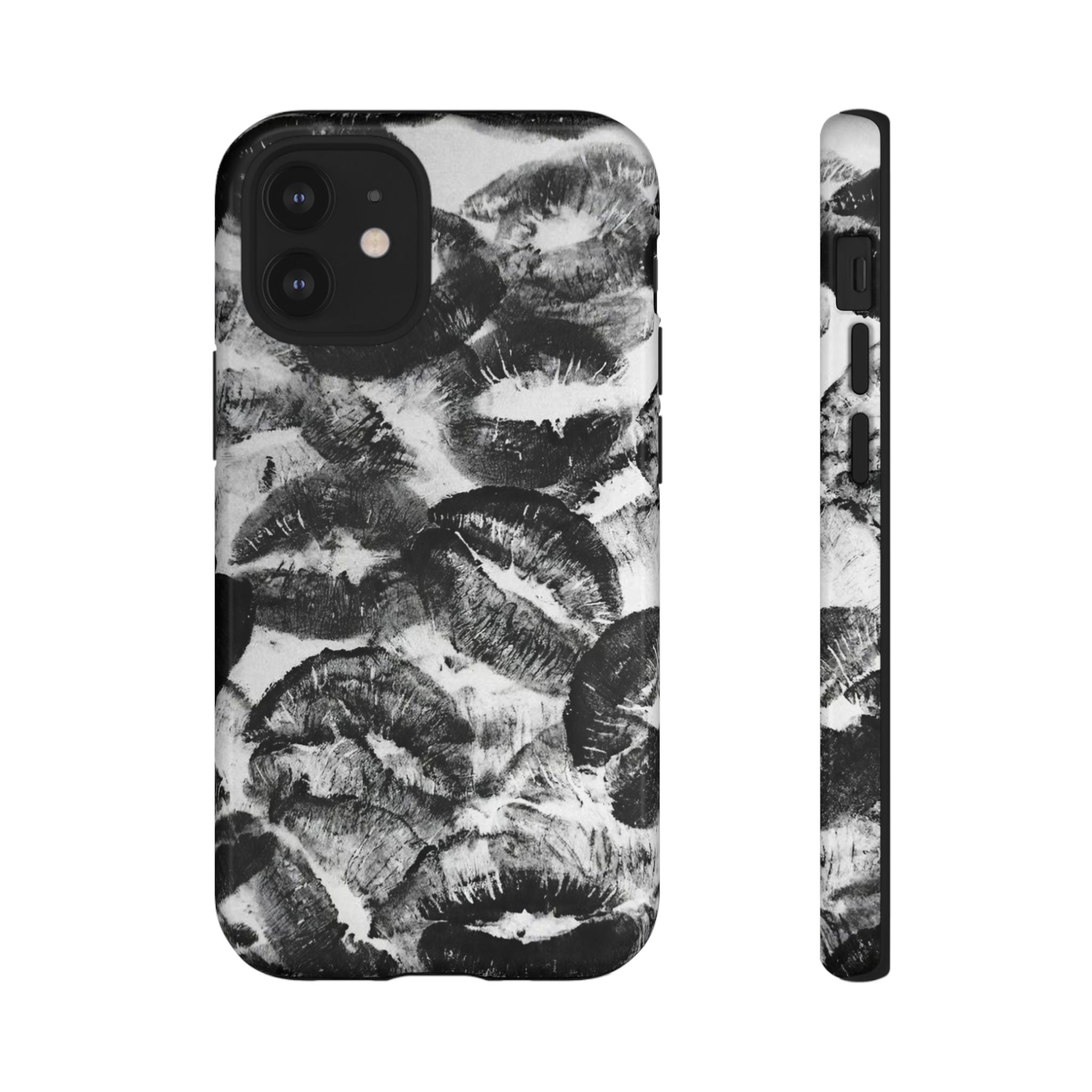 Black and Kiss Design Phone Case