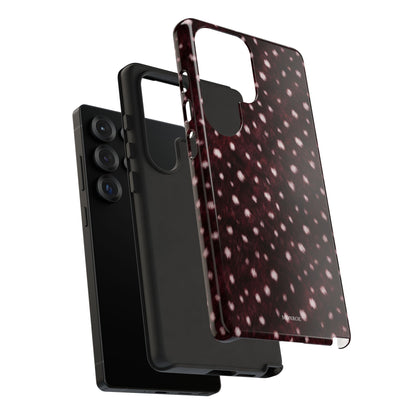 Burgundy Spotted Fur Tough Case