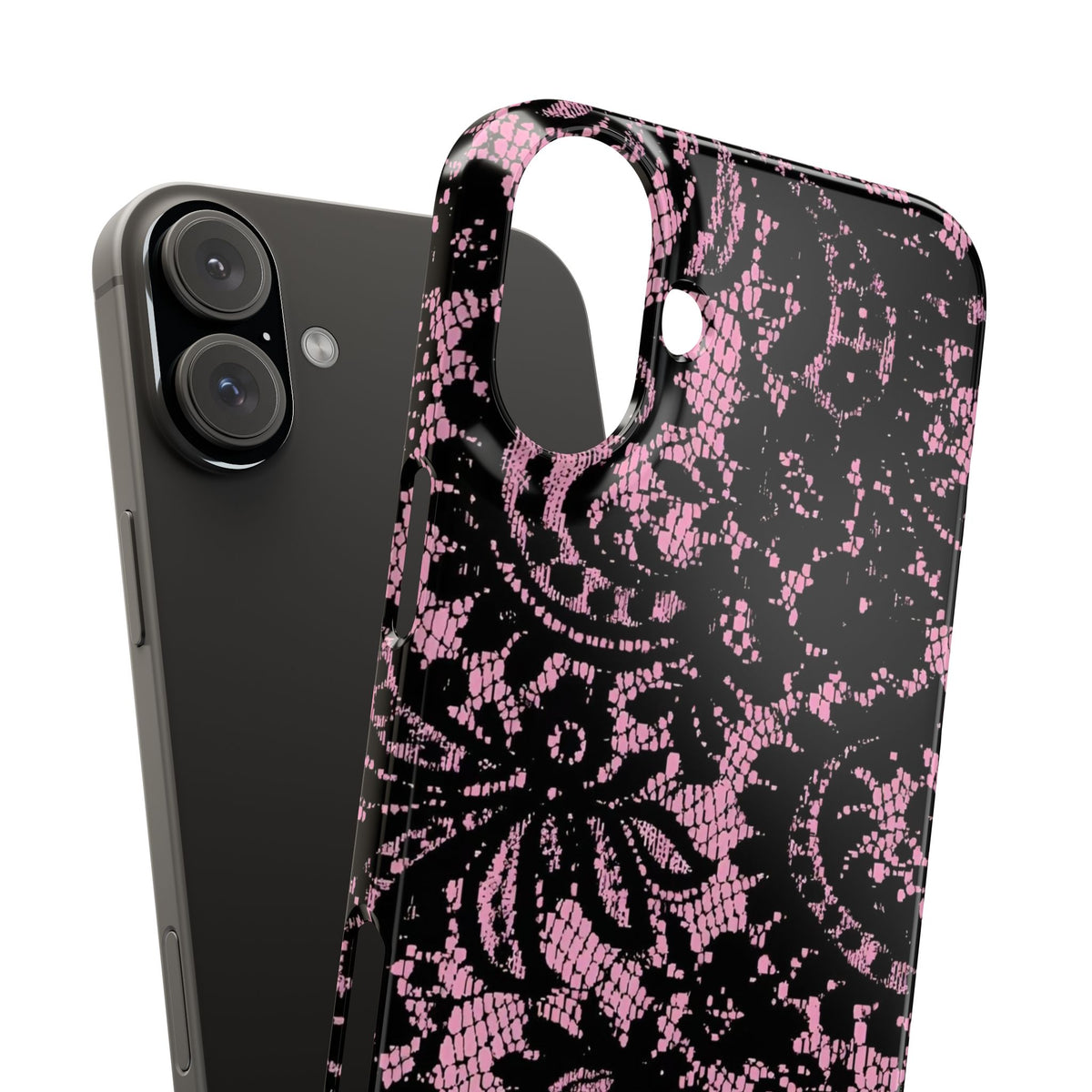 Pink Lace Pattern Case