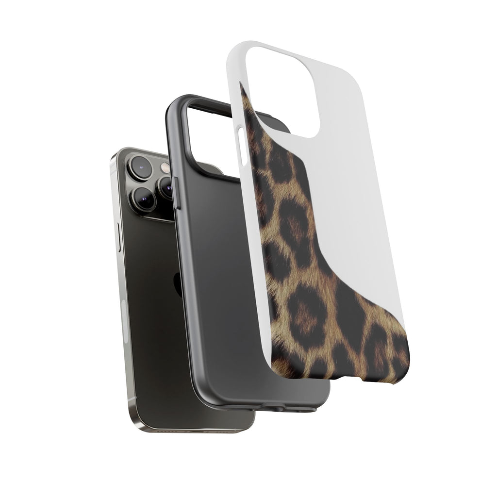 Half Cheetah Print Phone Case