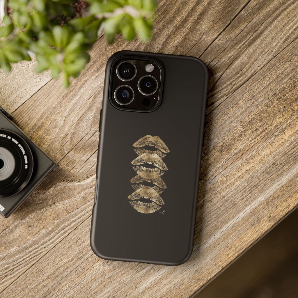 Golden Lipstick Phone Case