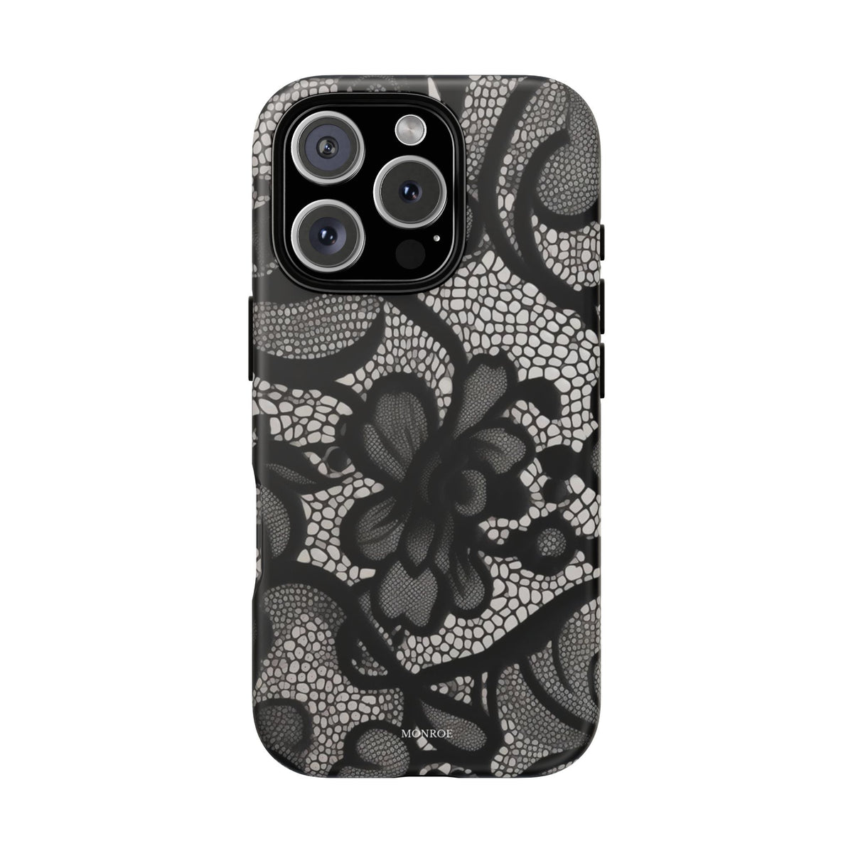 Black Floral Vintage Case