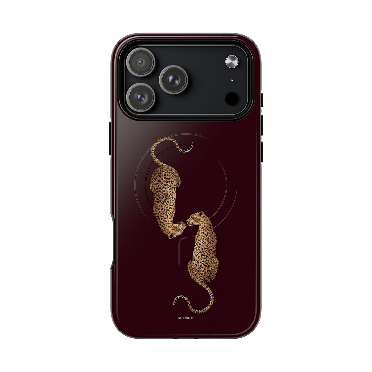 Burgundy Leopard Duo MagSafe Case