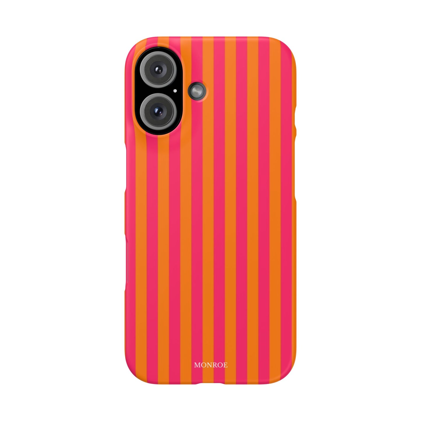 Striped Orange & Pink Case