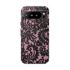 Pink Lace Pattern Tough Phone Case