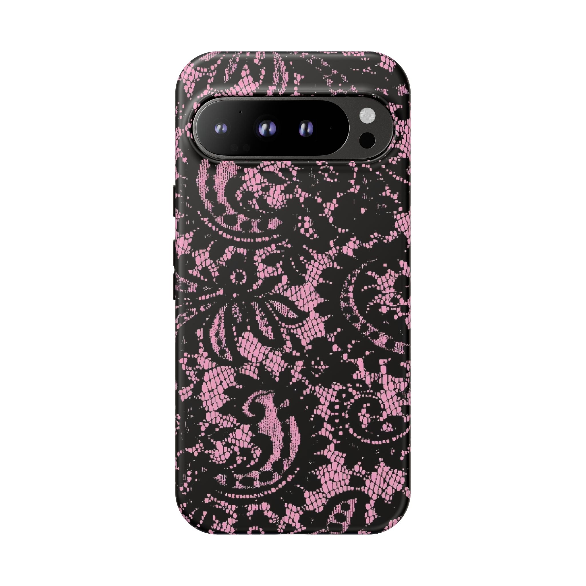 Pink Lace Pattern Tough Phone Case