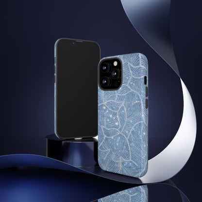 Glacier Blue Floral Tough Case