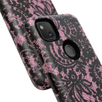 Pink Lace Pattern Tough Phone Case