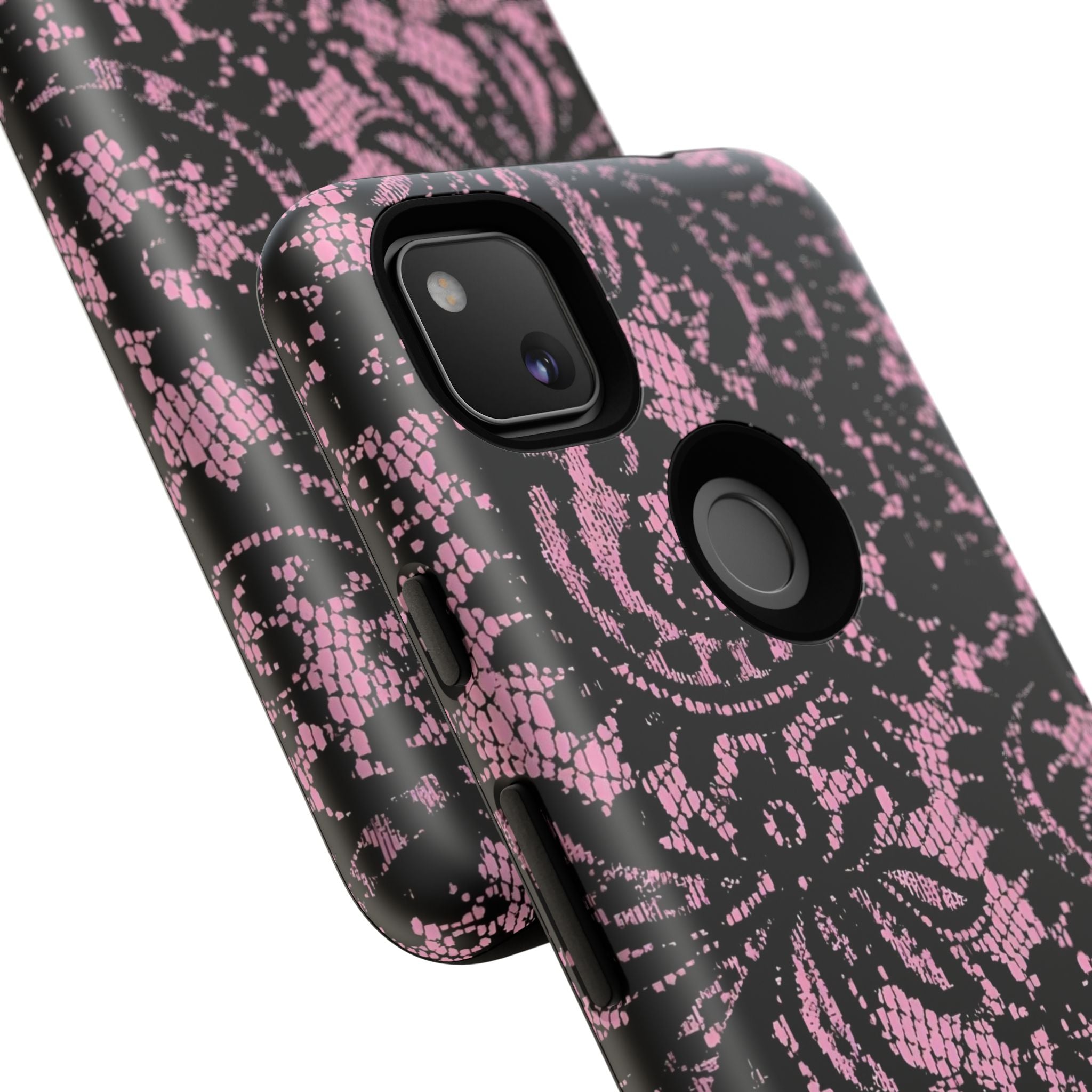 Pink Lace Pattern Tough Phone Case