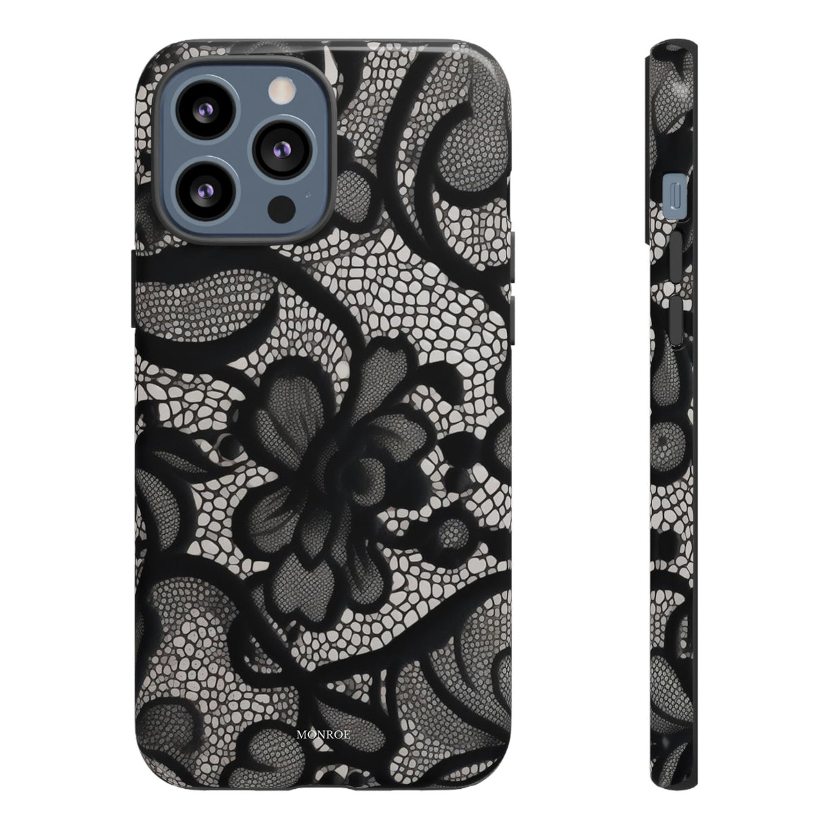 Black Floral Vintage Case