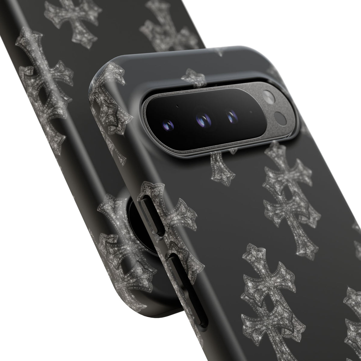 Black Crystal Cross Tough Case