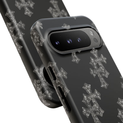 Black Crystal Cross Tough Case