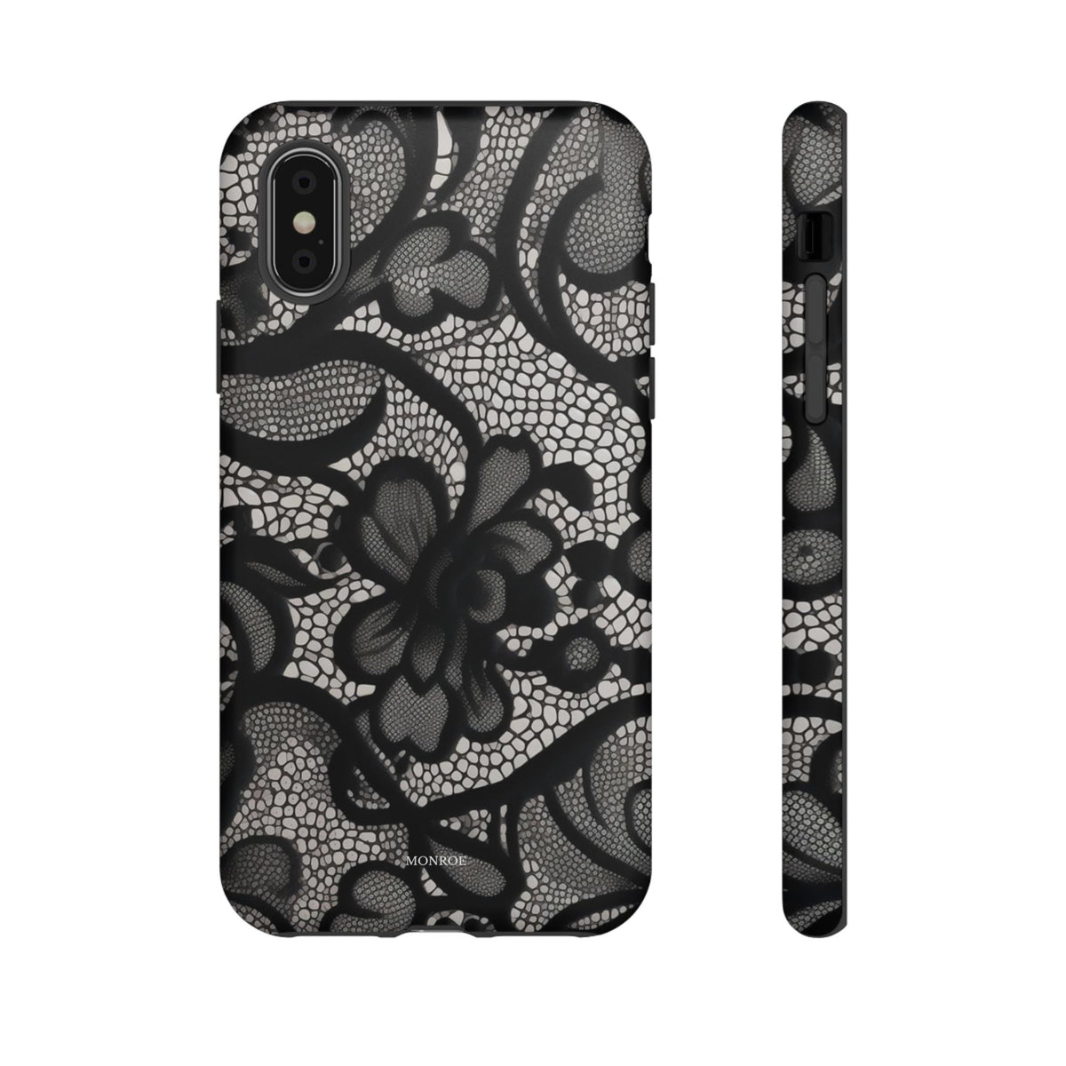 Black Floral Vintage Case