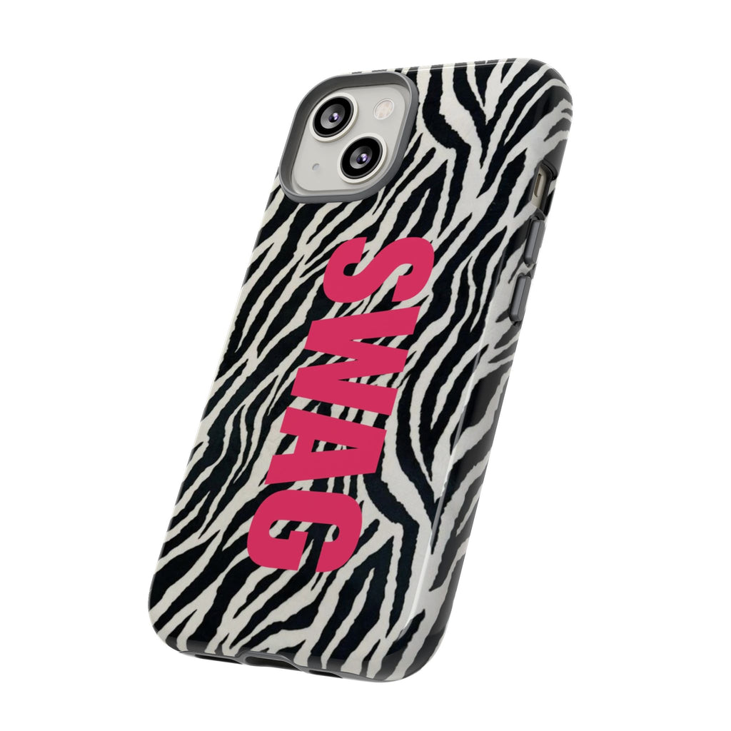 'SWAG' Zebra Print Tough Case