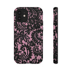 Pink Lace Pattern Tough Phone Case
