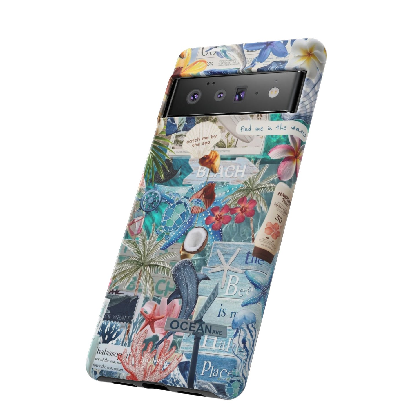 Tropical Beach Collage Tough Case