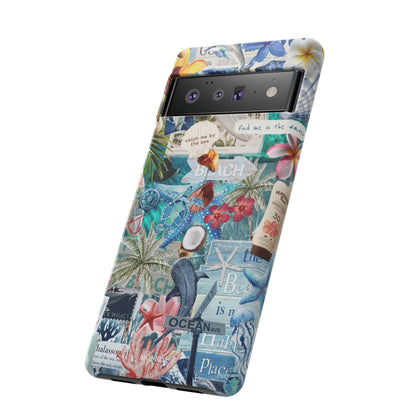 Tropical Beach Collage Tough Case