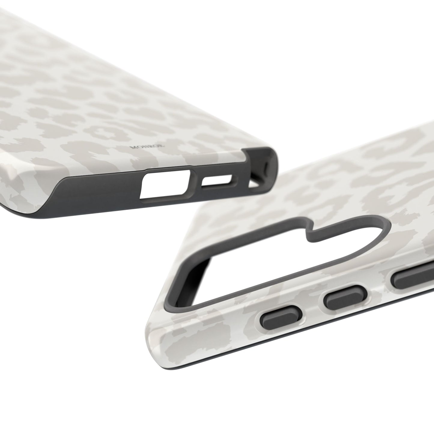 White Leopard Print Tough Case