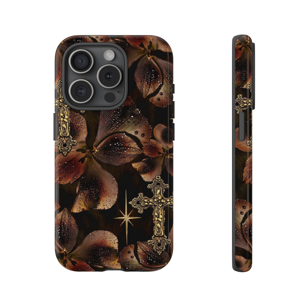 Floral Cross Pattern Tough Case
