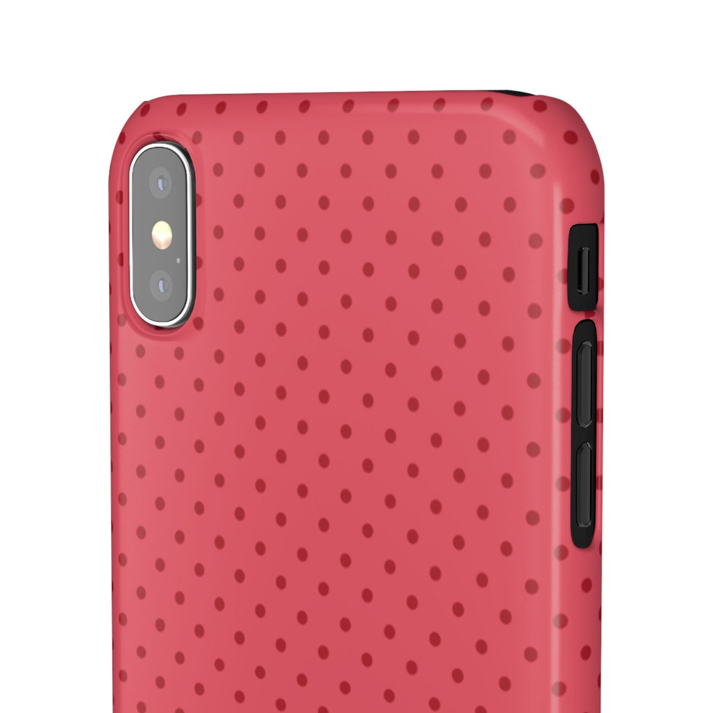 Coral Polka Dot Snap Phone Case