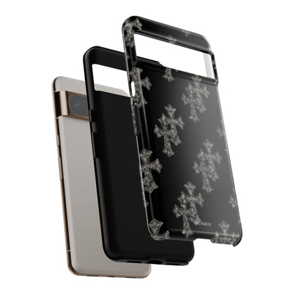 Black Crystal Cross Tough Case
