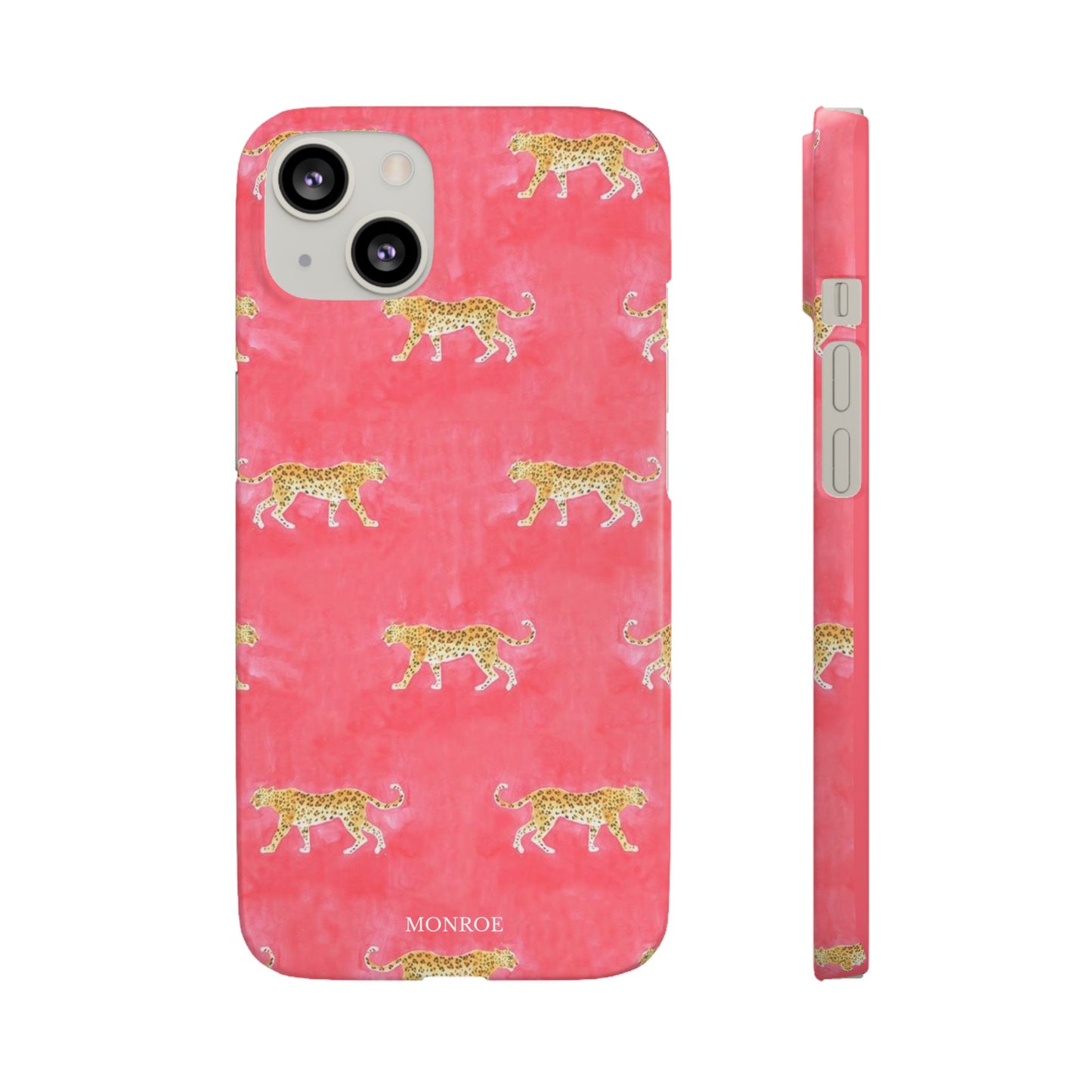 Pink Watercolor Leopard Case