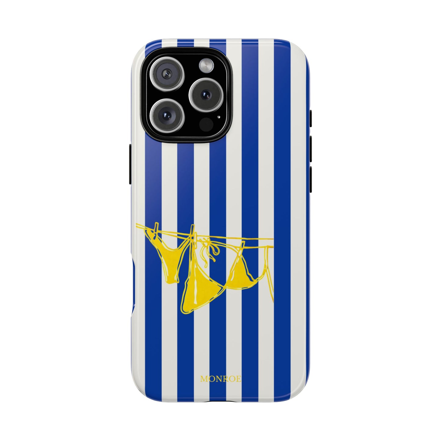 Blue Stripe Beach Art Tough Case