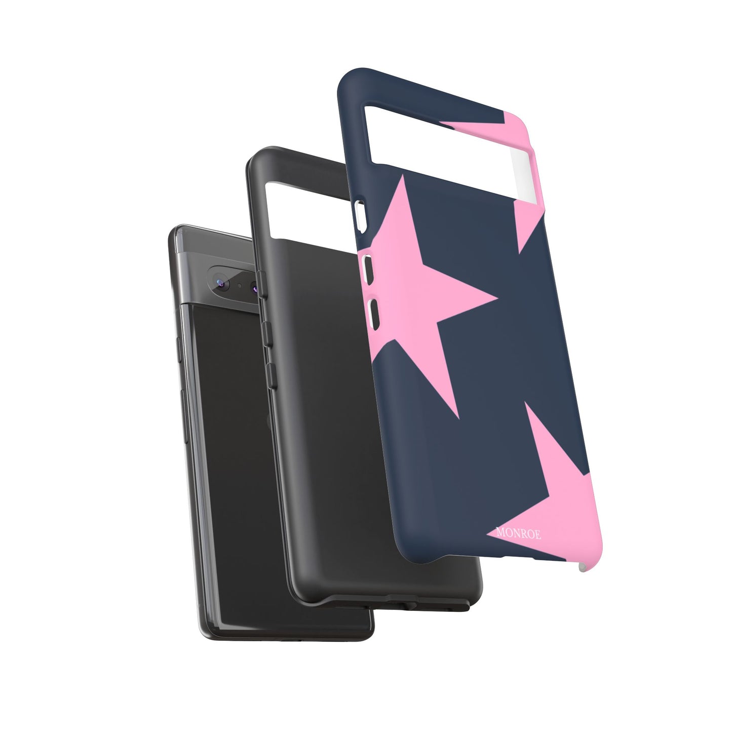 Navy & Pink Star Tough Cover