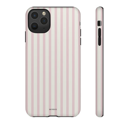 Light Pink Stripe Tough Phone Case