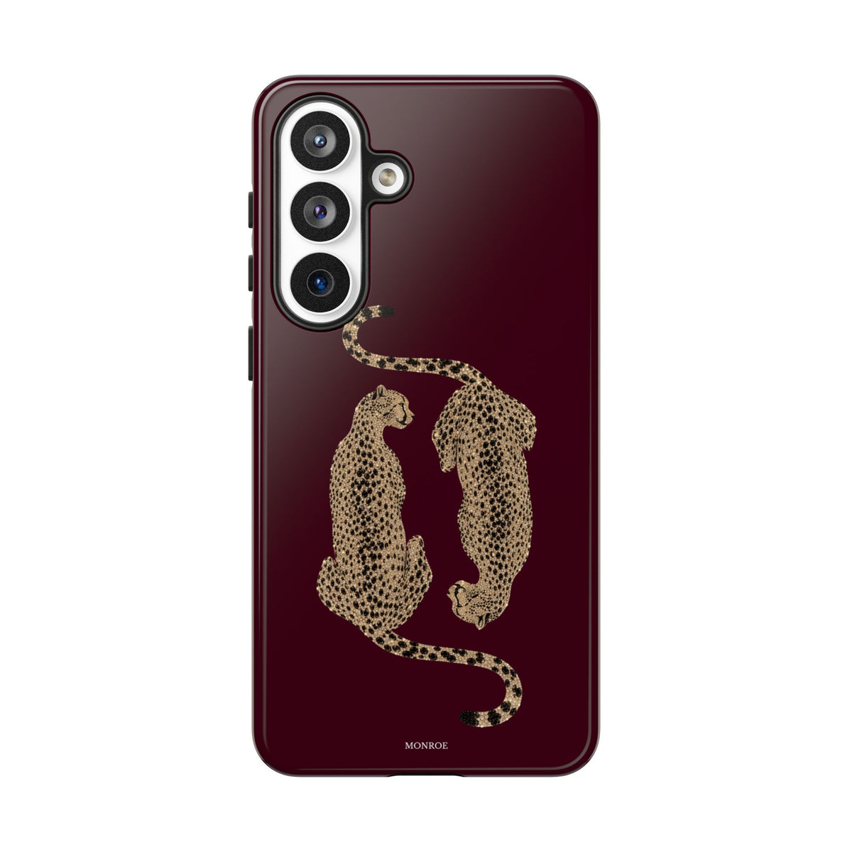 Burgundy Cheetah Tough Case
