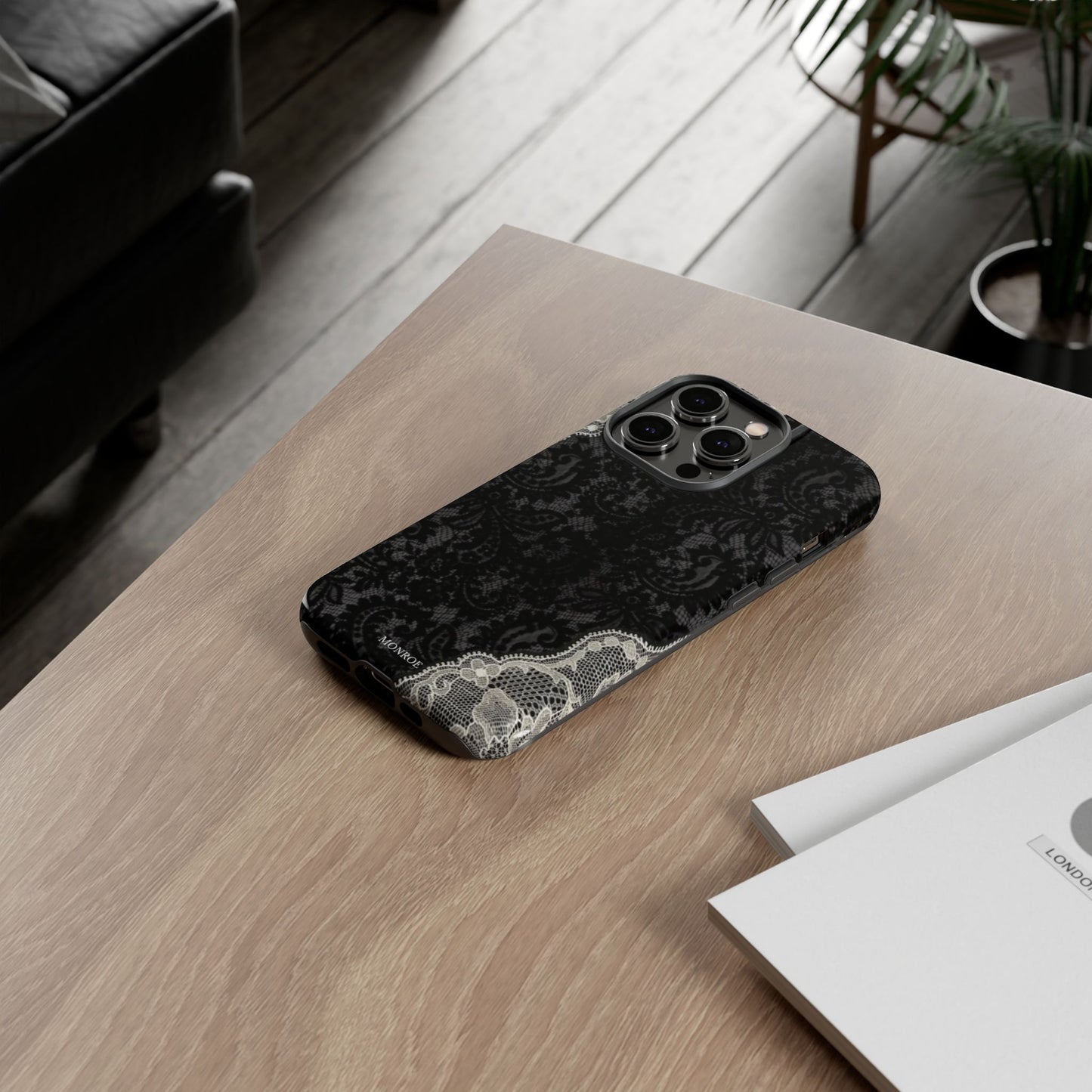 Black & White Edged Tough Case