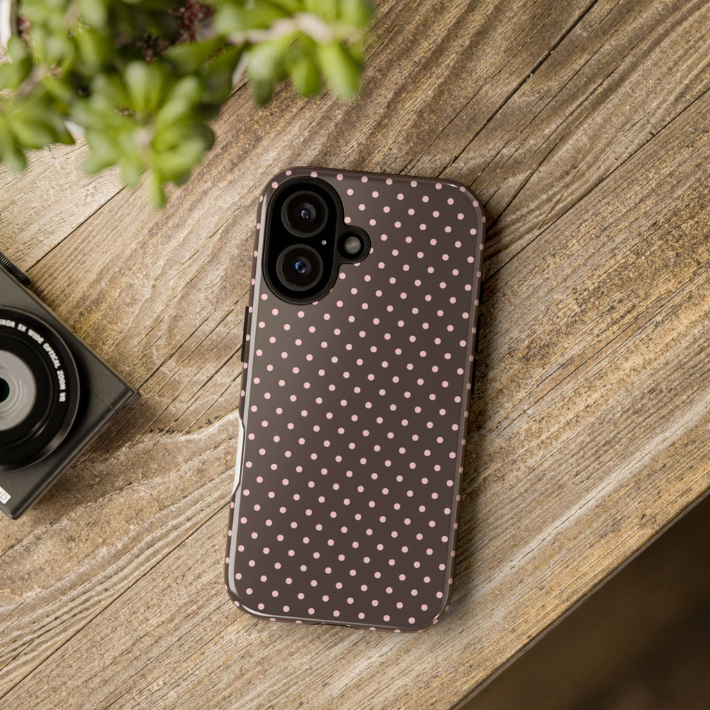 Brown Polka Phone Case