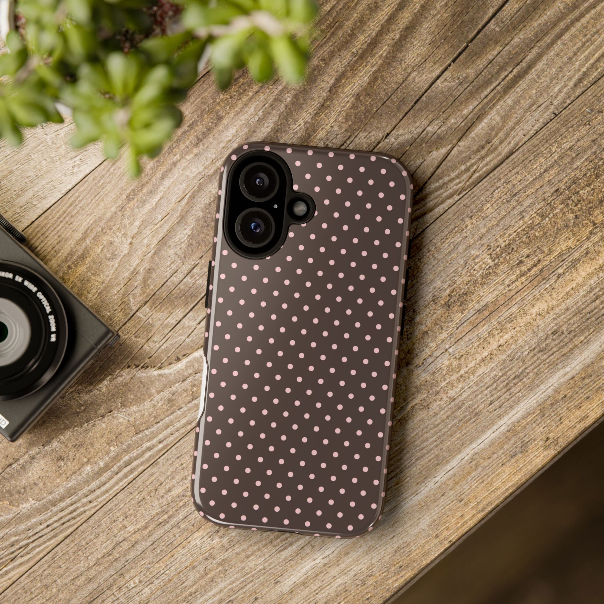 Brown Polka Phone Case