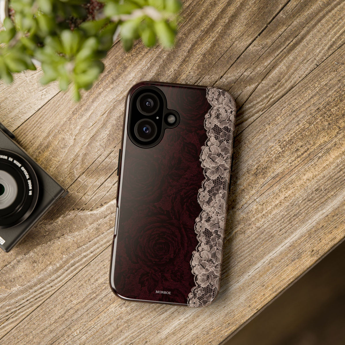 Burgundy Rose Tough Case