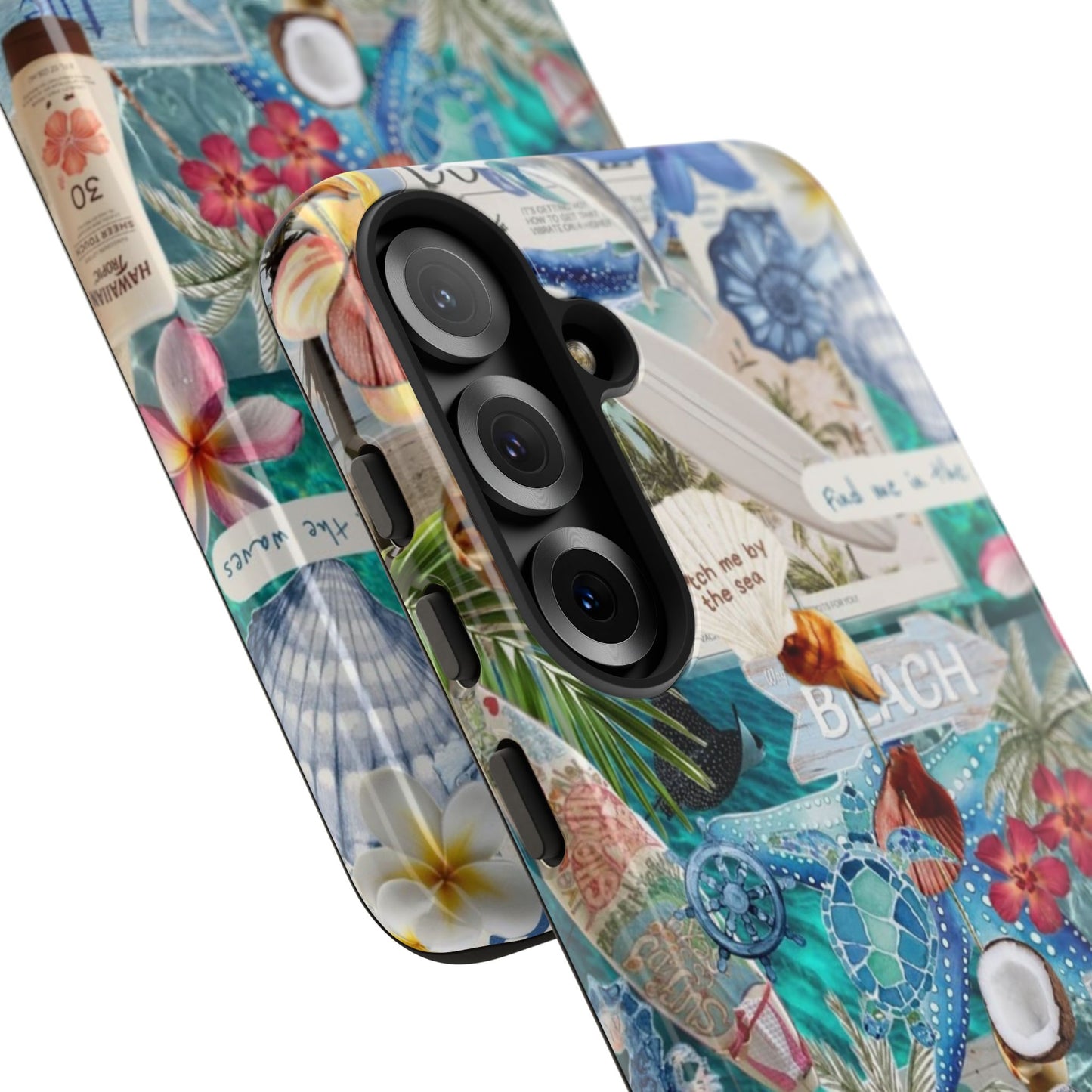 Tropical Beach Collage Tough Case