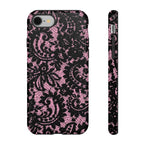 Pink Lace Pattern Tough Phone Case