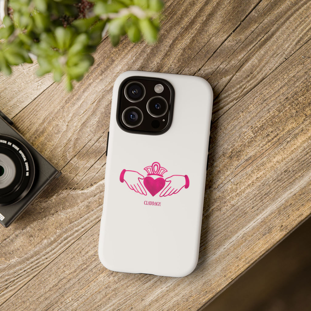 Pink Irish Claddagh Symbol Tough Phone Case